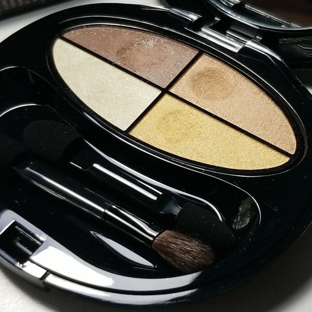 Shiseido silky eyeshadow quad Q12 wood tones